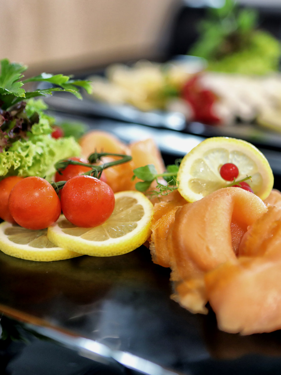 Lachs von unserem Frühstücksbuffet